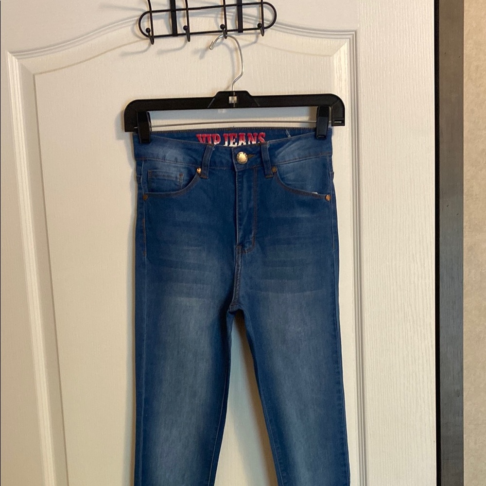 VIP Women's Classic Blue Skinny Jeans